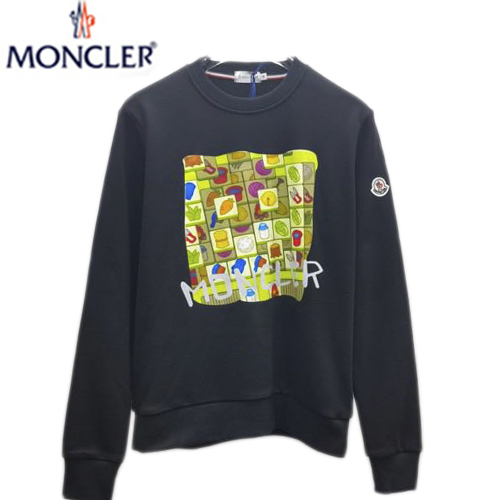 MONCLER-100810 몽클레어 블랙 프린트 장식 스웨트셔츠 남성용