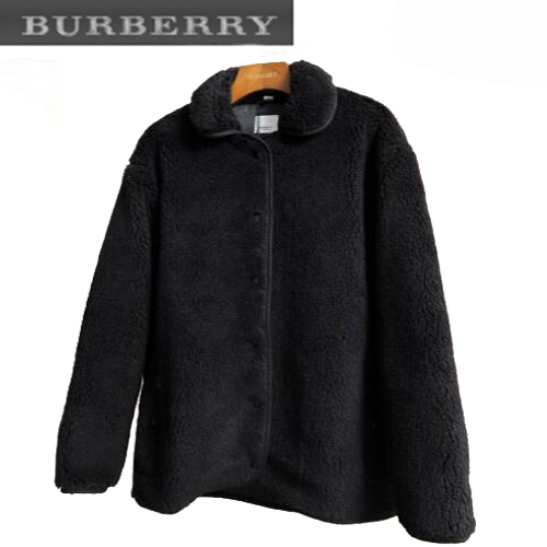 BURBERRY-122210 버버리 블랙 시어링 재킷 여성용