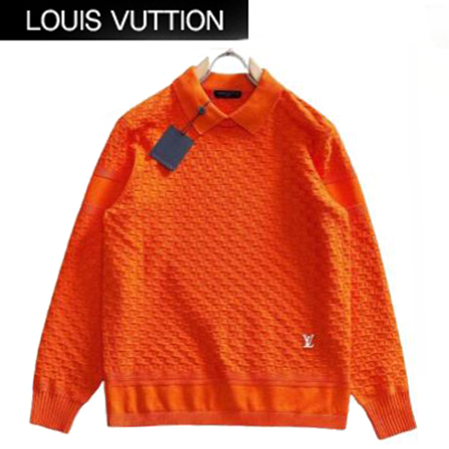 LOUIS VUITTON-011410 루이비통 오렌지 다미에 스웨터 남성용