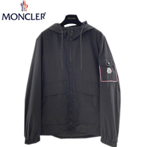 MONCLER-08199 몽클레어 블랙 바람막이 후드 재킷 남성용