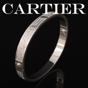 Cartier-CA007 여성용 LOVE 브레이슬릿 팔찌 실버