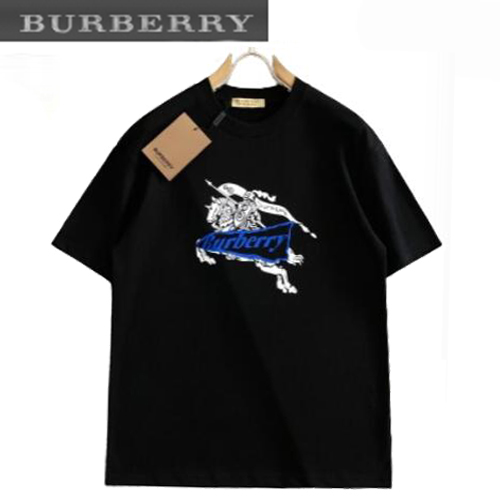 BURBERRY-031411 버버리 블랙 프린트 장식 티셔츠 남성용