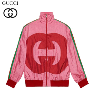 GUCCI-526550 5649 구찌 핑크 인터로킹 G 테크니컬 저지 자켓