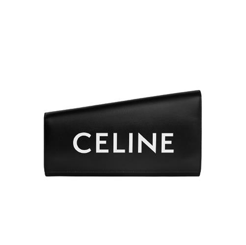 [스페셜오더]CELINE-110763 셀린느 블랙 로고 프린트 비대칭 클러치