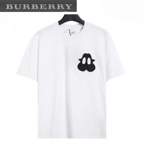 BURBERRY-05222 버버리 화이트 몬스터 아플리케 장식 티셔츠 남여공용