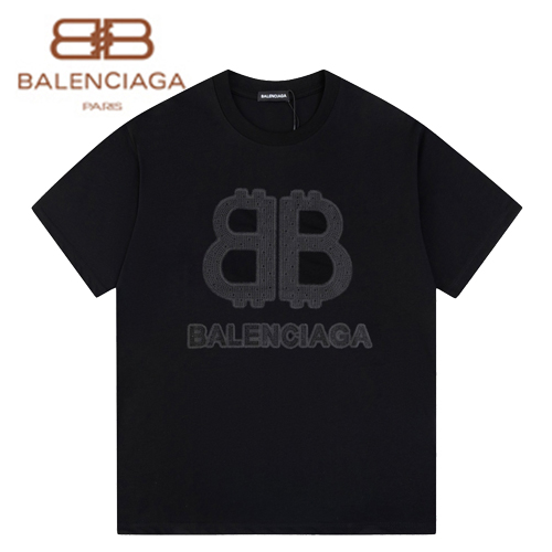 BALENCIAGA-030912 발렌시아가 블랙 스터드 장식 티셔츠 남성용