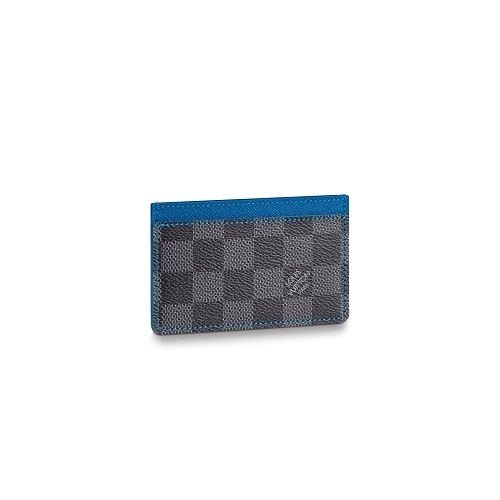 LOUIS VUITTON-N64029 루이비통 일렉트릭 블루 다미에 그라파이트 카드 홀더