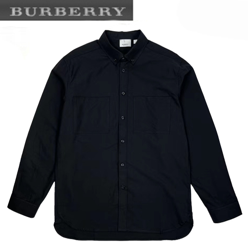 BURBERRY-12253 버버리 블랙 프린트 장식 셔츠 남여공용