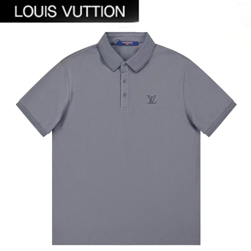 LOUIS VUITTON-02207 루이비통 그레이 코튼 폴로 티셔츠 남성용