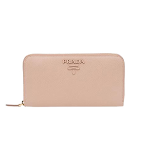[스페셜오더]PRADA-1ML506 프라다 사피아노 가죽 파우더 핑크 지퍼 지갑