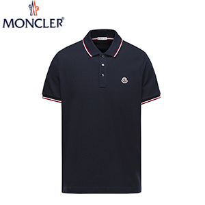 MONCLER-JP01293 몽클레어 네이비 반팔 폴로 셔츠 남성용
