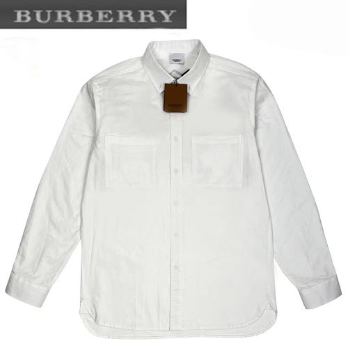 BURBERRY-12254 버버리 화이트 프린트 장식 셔츠 남여공용