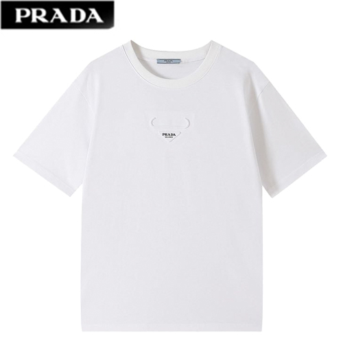 PRADA-062014 프라다 화이트 코튼 티셔츠 남성용