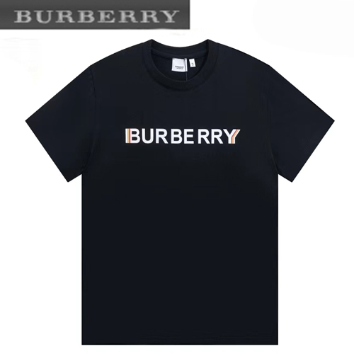 BURBERRY-06012 버버리 블랙 BURBERRY 프린트 장식 티셔츠 남성용