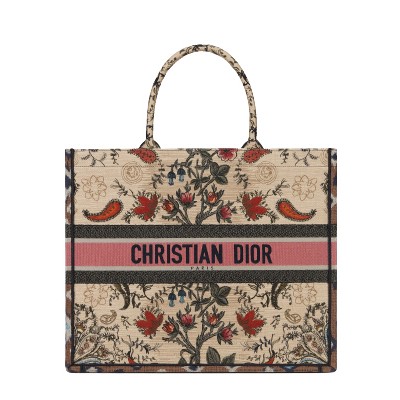 [스페셜오더]CHRISTIAN DIOR-M1286 디올 멀티 컬러 Dior Flowers 자수 DIOR BOOK TOTE 백