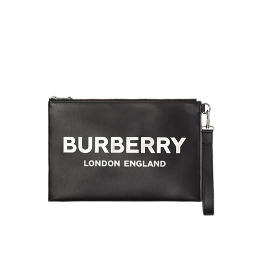 [스페셜오더]BURBERRY-80092141 버버리 로고 프린트 지퍼 파우치