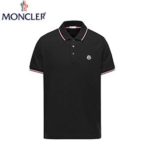 MONCLER-JP01294 몽클레어 블랙 반팔 폴로 셔츠 남성용