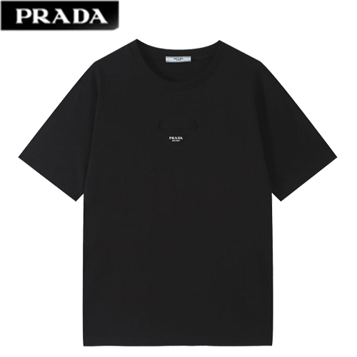 PRADA-062015 프라다 블랙 코튼 티셔츠 남성용