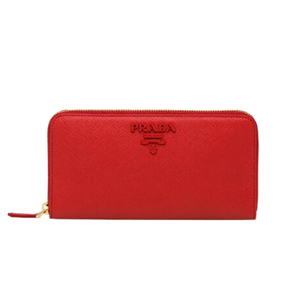 [스페셜오더]PRADA-1ML506 프라다 사피아노 가죽 레드 지퍼 지갑