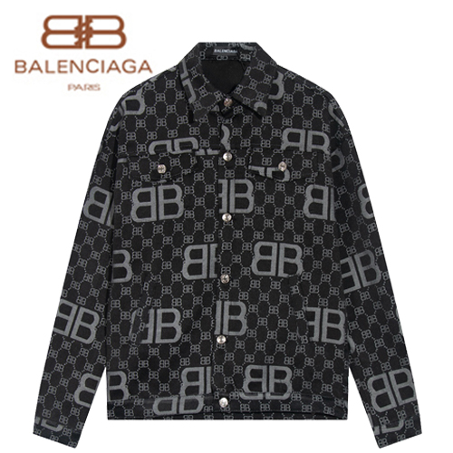 BALENCIAGA-030411 발렌시아가 블랙 BB 로고 셔츠 남여공용