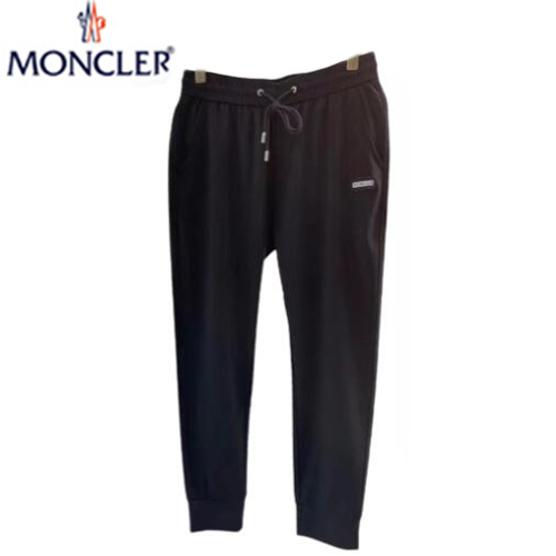 MONCLER-03211 몽클레어 블랙 아플리케 장식 스웨트팬츠 남성용