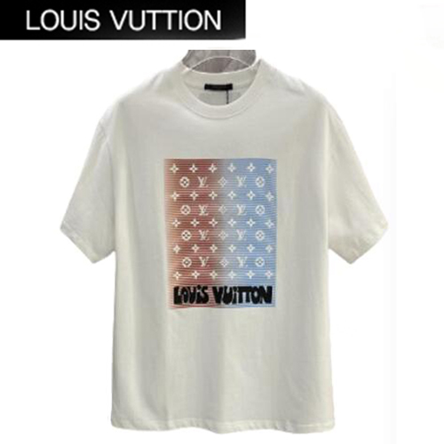 LOUIS VUITTON-042316 루이비통 화이트 모노그램 프린트 장식 티셔츠 남성용