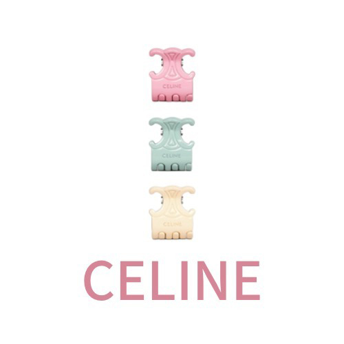 CELINE-46Z666 셀린느 트리옹프 컬러 헤어 클로 3개 세트