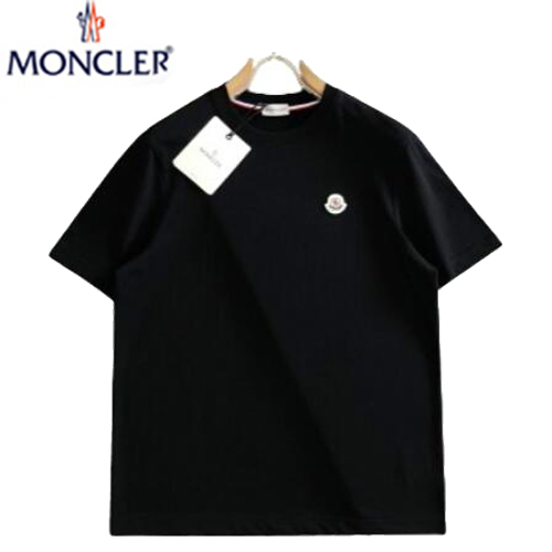 MONCLER-031919 몽클레어 블랙 코튼 티셔츠 남성용
