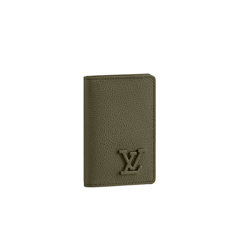 [스페셜오더]LOUIS VUITTON-M81731 루이비통 카키 LV 에어로그램 포켓 오거나이저 카드 지갑