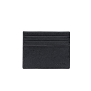 [스페셜오더]PRADA-2MC223 프라다 사피아노 가죽 엠보싱 로고 블랙 카드 지갑 