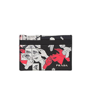 [스페셜오더]PRADA-2MC149 프라다 프린트 송아지 가죽 신용카드 지갑