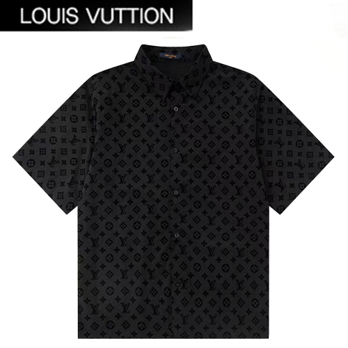 LOUIS VUITTON-05192 루이비통 블랙 모노그램 반팔 셔츠 남성용