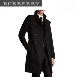 [스페셜오더]BURBERRY-BB02073 버버리 트렌치 롱 코트 남성용 블랙