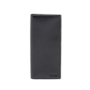 [스페셜오더]PRADA-2MV836 프라다 사피아노 가죽 엠보싱 로고 블랙 장지갑