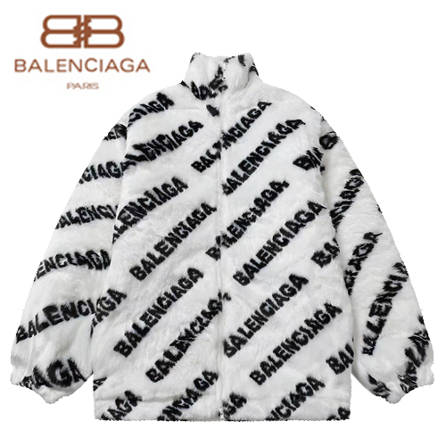 BALENCIAGA-11023 발렌시아가 화이트 시어링 재킷 남여공용