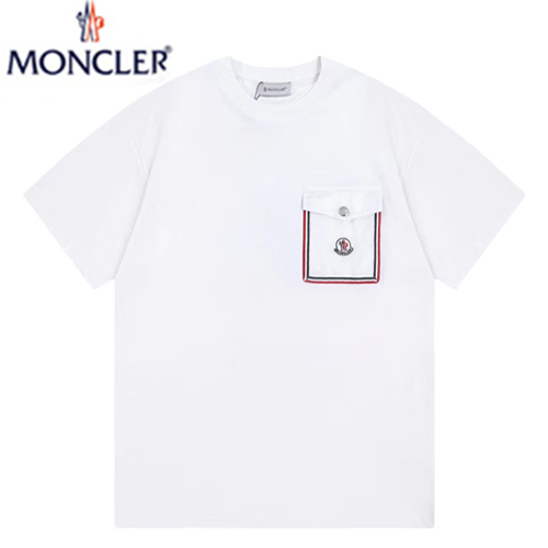 MONCLER-04034 몽클레어 화이트 포켓 장식 티셔츠 남성용