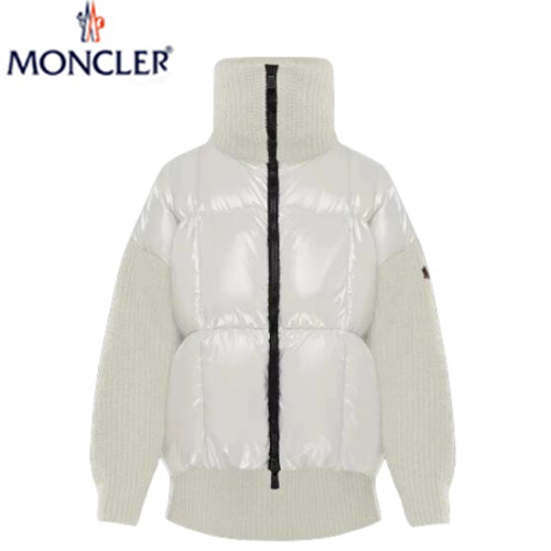 MONCLER-09221 몽클레어 화이트 니트 다운 재킷 여성용