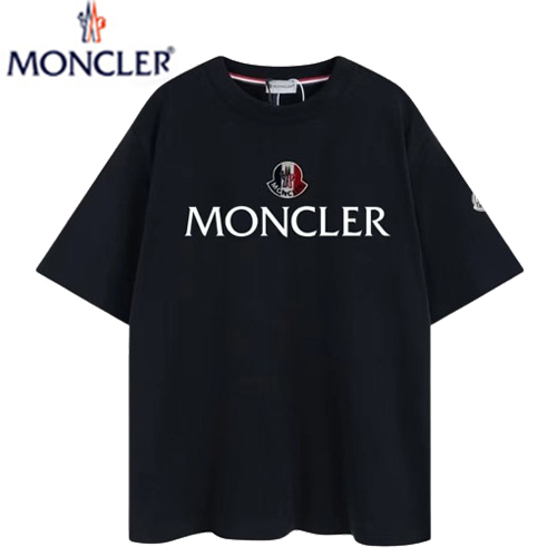 MONCLER-06114 몽클레어 블랙 프린트 장식 티셔츠 남여공용
