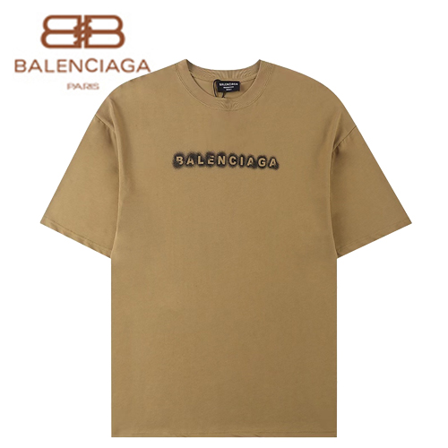 BALENCIAGA-06265 발렌시아가 카멜 프린트 장식 티셔츠 남여공용