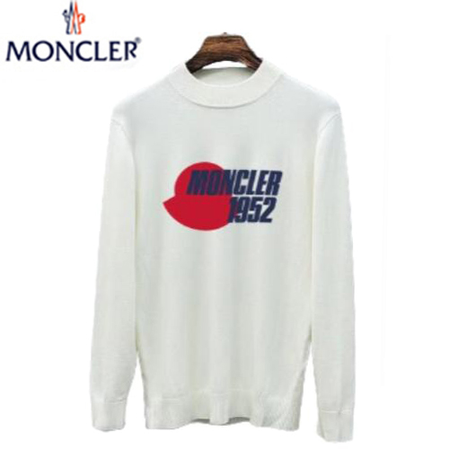 MONCLER-12035 몽클레어 화이트 프린트 장식 스웨터 남여공용