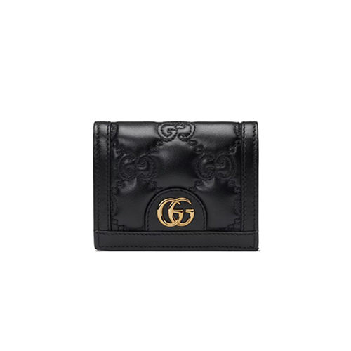 [스페셜오더]GUCCI-723786 1000 구찌 블랙 GG 마틀라세 카드 케이스 지갑