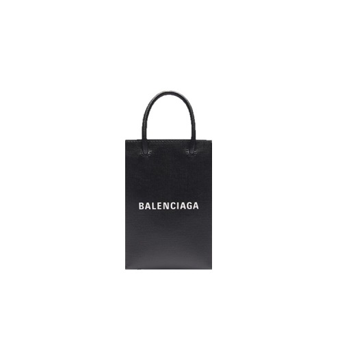 [스페셜오더]BALENCIAGA-5938260 발렌시아가 블랙 쇼핑 휴대폰 지갑 폰 홀더