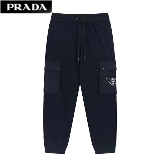 PRADA-03076 프라다 블랙 더블 포켓 스웨트팬츠 남성용
