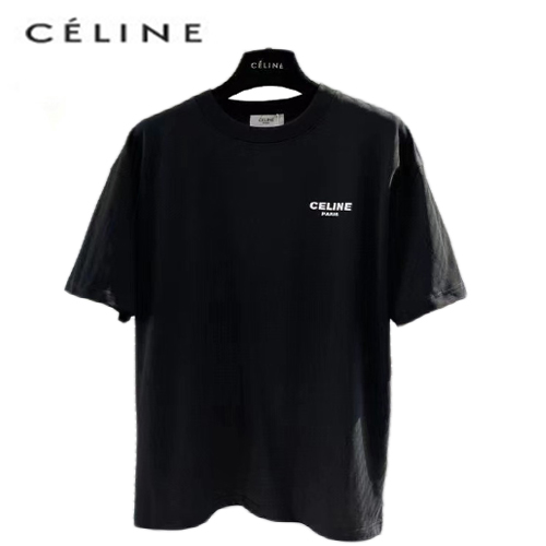 CELINE-07024 셀린느 블랙 코튼 티셔츠 남여공용