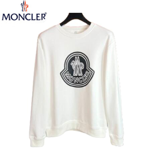 MONCLER-01108 몽클레어 화이트 프린트 장식 스웨트셔츠 남성용