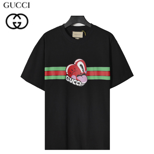 GUCCI-04169 구찌 블랙 프린트 장식 티셔츠 남여공용