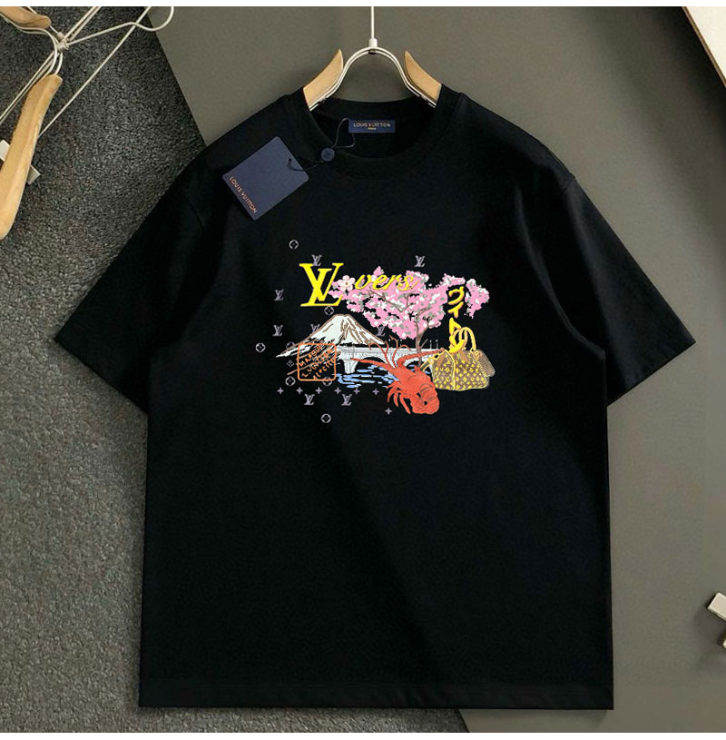 LOUIS VUITTON-04096 루이비통 2026SS 남녀공용 자수 자수 크루넥 티셔츠