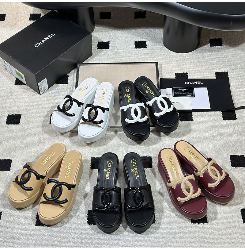 CHANEL-07311 샤넬 2026SS 웨지 힐 플랫폼 슬리퍼