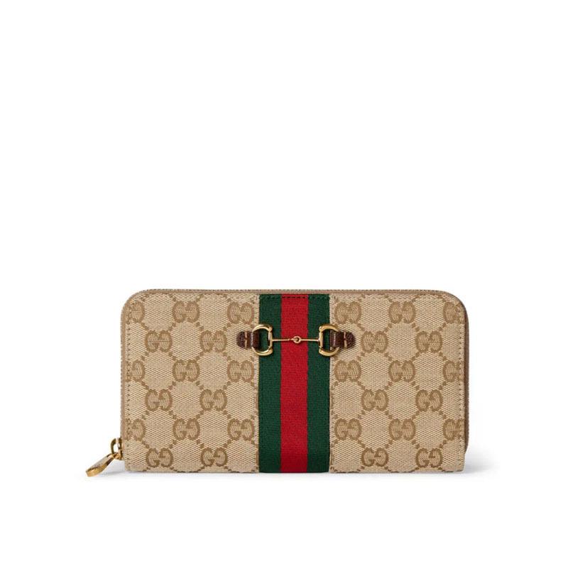[스페셜오더]GUCCI-867124 FAF889645 구찌 Horsebit Web 웹 지퍼돌이 지갑