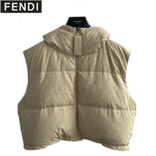 FENDI-08167 펜디 아이보리 더블 F 패딩 조끼 여성용